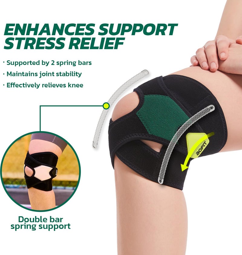 AOFIT Guard X Wrap Around Knee Brace with Stabilizers, Adjustable Compression Support for Knee Pain, Arthritis & Meniscus Tear, Breathable Design for Injury Recovery, Workout, Sports 4XL - Image 3